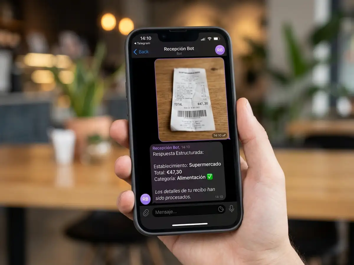 Ejemplo de registro por foto de ticket en Numi